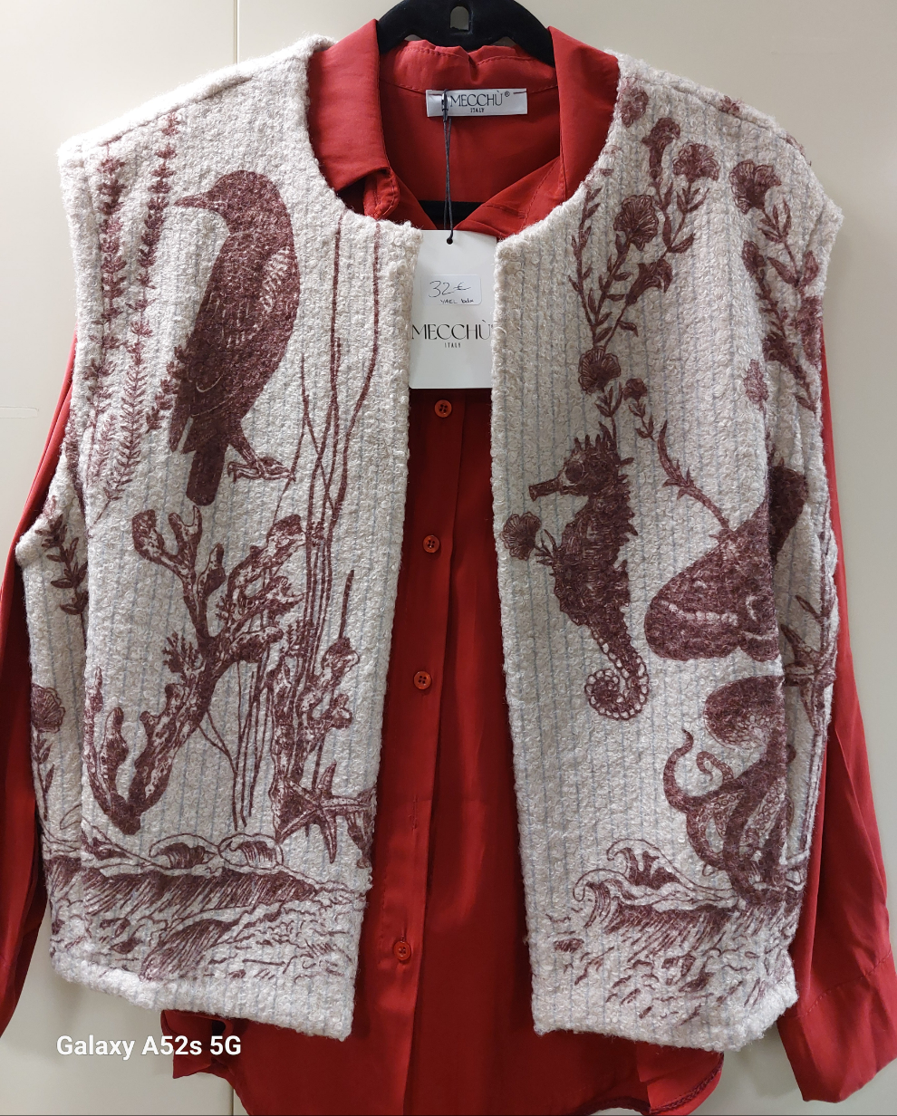 Gilet YUTO - Gilet Sans Manches Femme Esprit Laine Bouillie