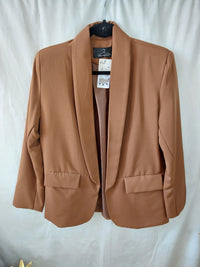 INEVA-BLAZER UNI CAMEL-BLAZER POLYESTER OVERSIZED-BLAZER FEMME TAILLE UNIQUE-BLAZER FEMME UNI EPAULETTE-TENDANCE 2024-MUSTHAVE 