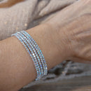 INEVA-BRACELET PIERRES SYNTHÉTIQUE-BRACELET BRILLANT-BRACELET ACIER COULEUR-BRACELET MANCHETTE SUR CARRY LE ROUET 