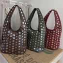 Sac à main- simili cuir clouté Casablanca