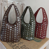 Sac à main- simili cuir clouté Casablanca