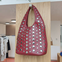 Sac à Main Casablanca - Sac Épaule Simili Cuir Clouté Forme Cloche