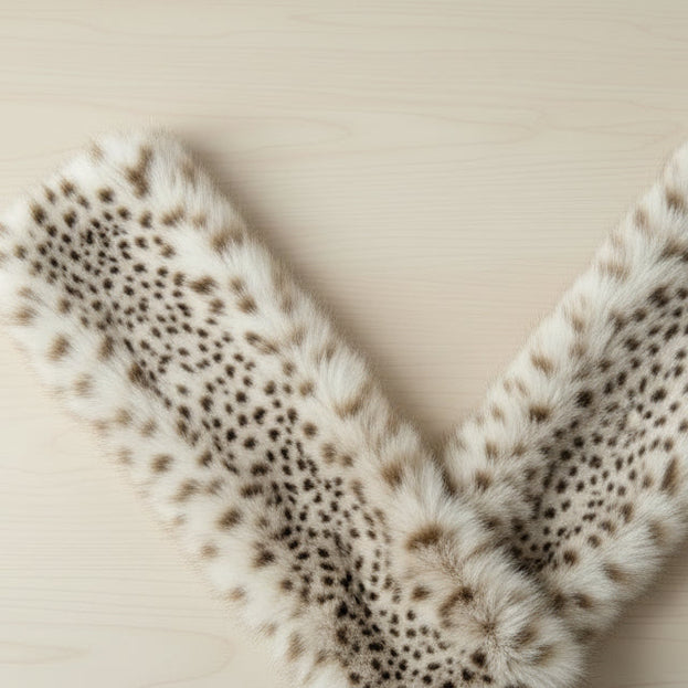 Écharpe Eiger.l - Cache-Cou Femme Fausse Fourrure Léopard Réglable