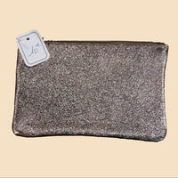 Pochette Planier Cuir Irisé Fermeture Zip 10x15 cm