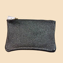 Pochette Planier Cuir Irisé Fermeture Zip 10x15 cm