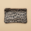Pochette Planier Cuir Irisé Fermeture Zip 10x15 cm