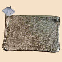 Pochette Planier Cuir Irisé Fermeture Zip 10x15 cm