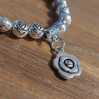 Bracelet Saména Élastiqué Acier avec Pampilles - Manchette Tendance