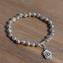 Bracelet Saména Élastiqué Acier avec Pampilles - Manchette Tendance