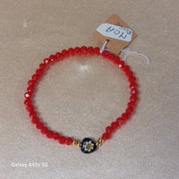 Bracelet Moac – Perles & Cœur Coloré