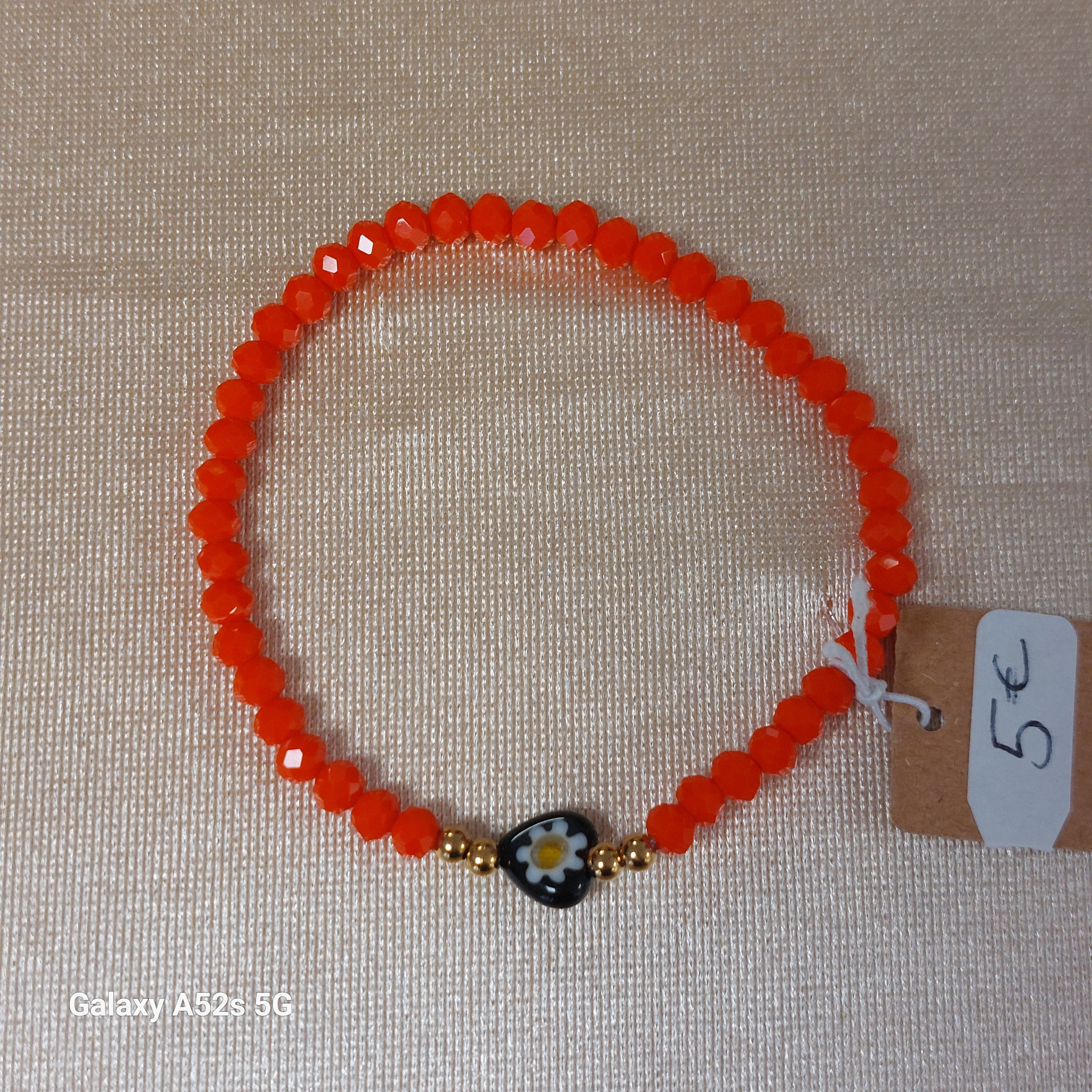 Bracelet Moac – Perles & Cœur Coloré