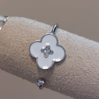 Bague Paz - Bague Réglable Acier Inoxydable Argenté Trèfle