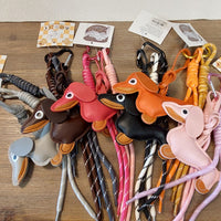 Bijou de sac Bill teckel - porte-clés chien saucisse mousqueton cœur fantaisie