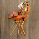 Bijou de sac Bill brique - porte-clés chien teckel rouge brique fantaisie