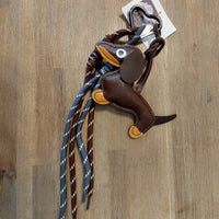 Bijou de sac Bill chocolat - porte-clés teckel marron chien fantaisie 