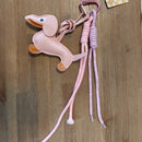 Bijou de sac Bill rose - porte-clés teckel chien fantaisie femme