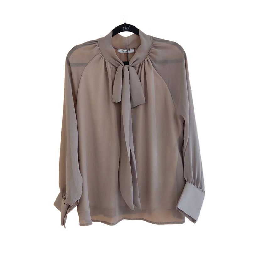 Blouse Andrine - Mousseline Vaporeuse Col Lavallière