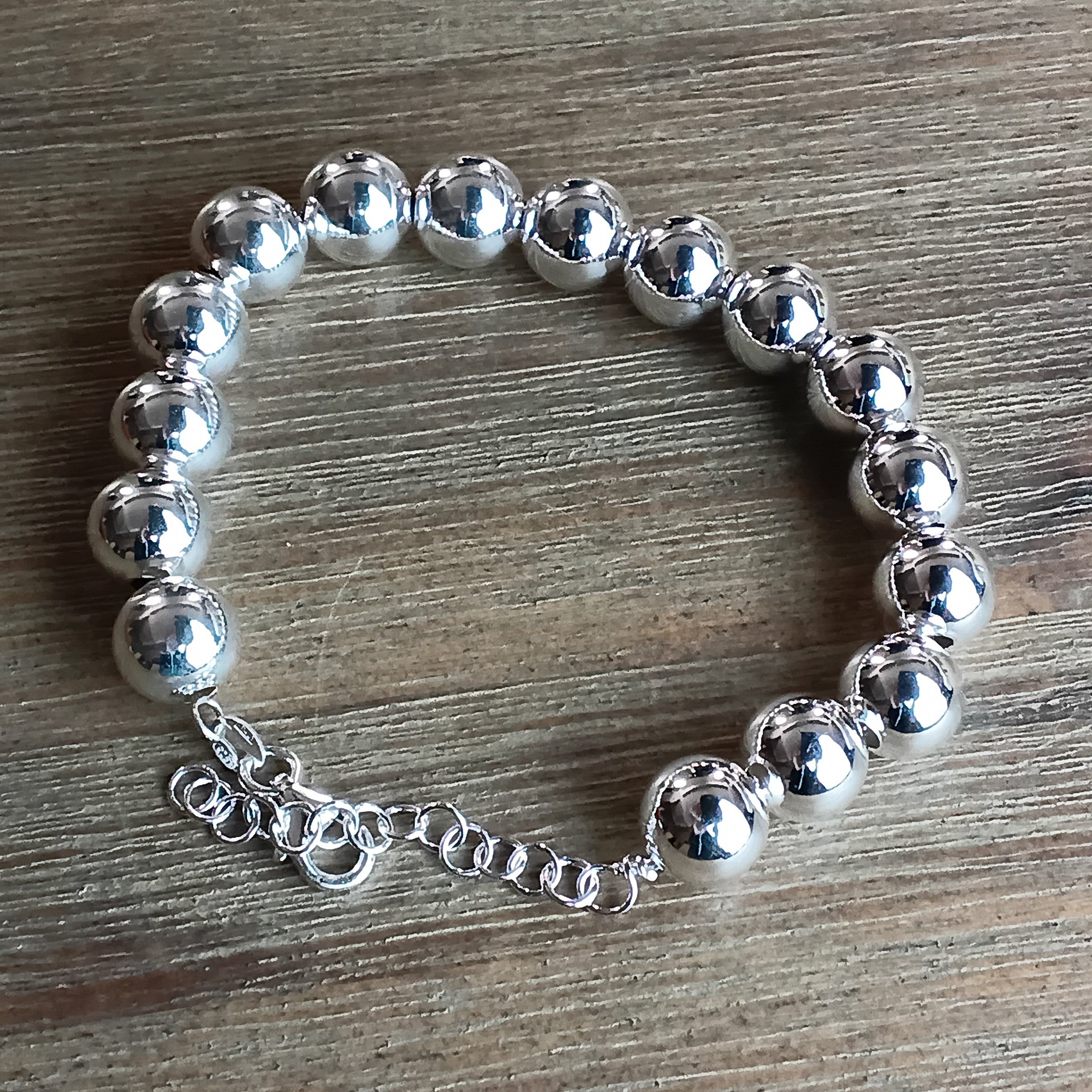 Bracelet Bombay Argent 925 - Maille Boulier Élégante & Chaîne Ajustable Femme