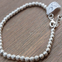 Bracelet LABNA Argent 925 - Bracelet Femme Perles Cabossées Bohème