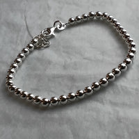 Bracelet Uxmal argent 925 vue détaillée - Maille argentée brillante
