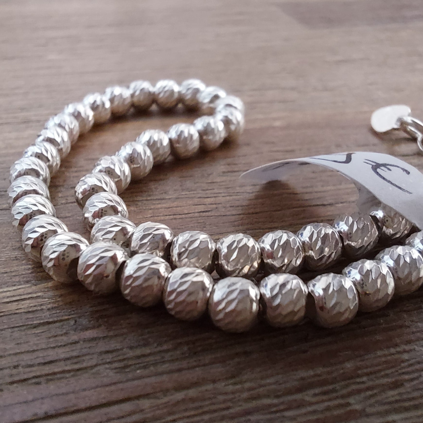 Bracelet LABNA Argent 925 - Bracelet Femme Perles Cabossées Bohème