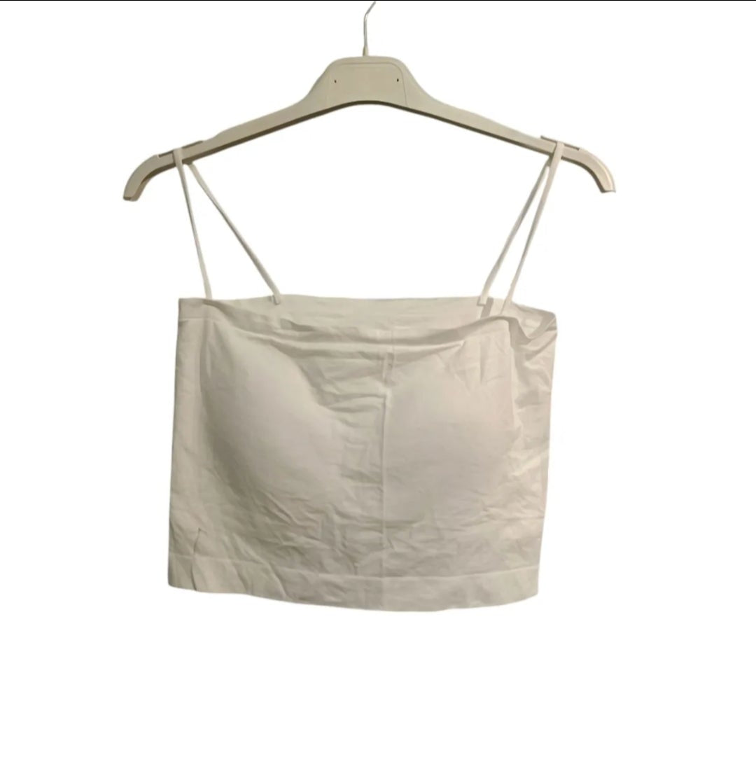 Brassière Achilla blanc – bretelles fines poitrine formée, extensible taille unique 8 coloris