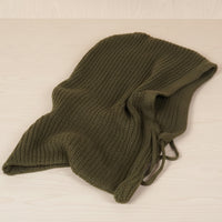 Cagoule Praloup kaki avec serrage menton - protection maximale contre le froid et style pratique
