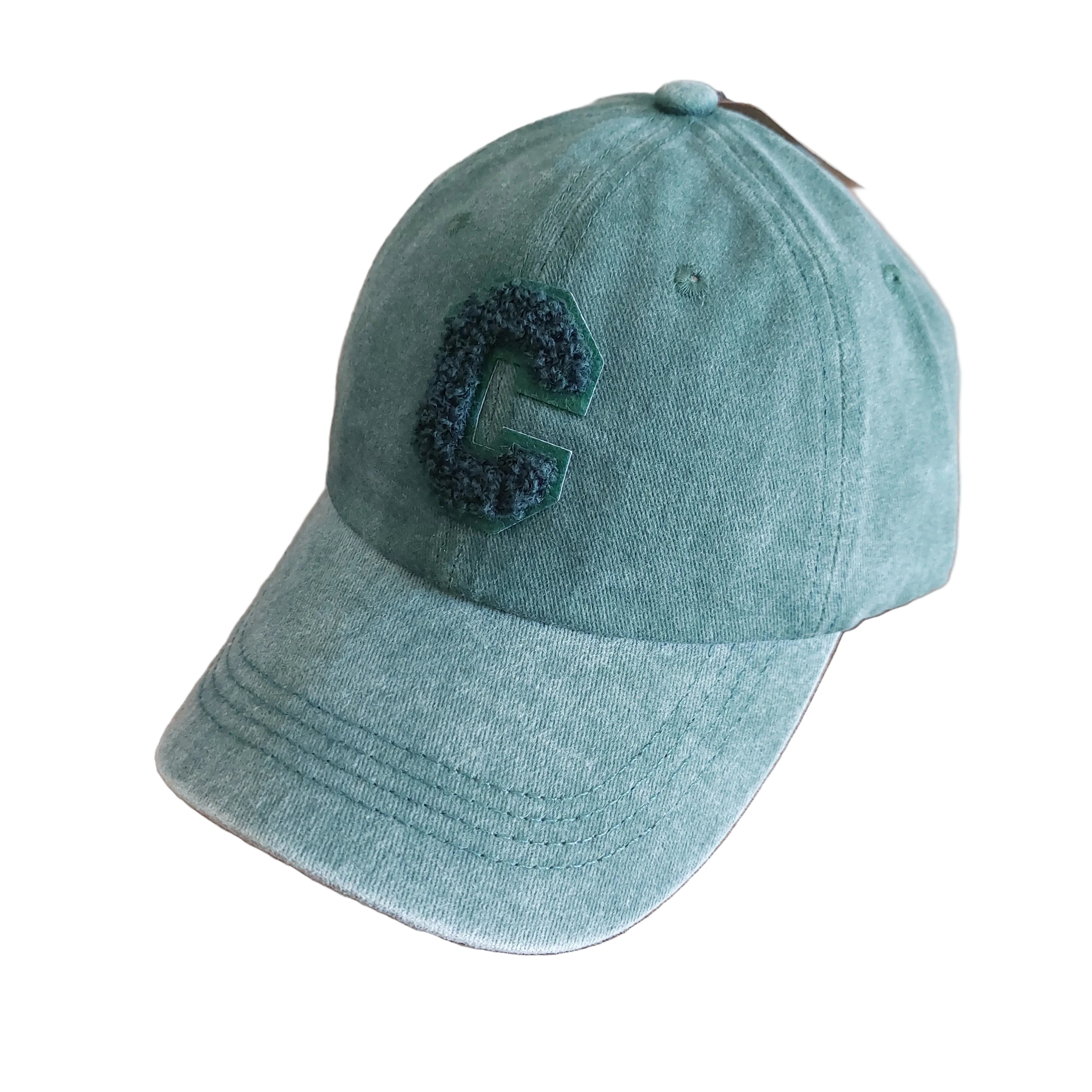 Casquette PONTEAU Baseball Cap Femme avec Initiale C - Coton Délavé