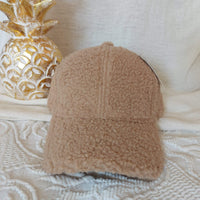 Casquette ALMA bouclette beige