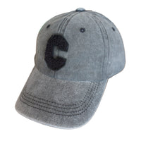 Casquette PONTEAU Baseball Cap Femme avec Initiale C - Coton Délavé