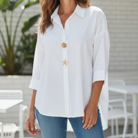  Chemise MIKI blanche porté