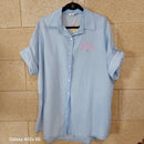 Chemise Sosso – Chemise Oversized Voile Coton Flocage ICONIC Grande Taille Femme