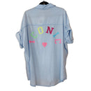 Chemise Sosso – Chemise Oversized Voile Coton Flocage ICONIC Grande Taille Femme