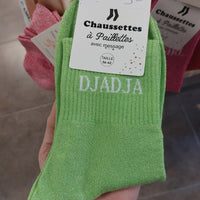 Choyette – Djadja | Chaussettes Paillettes Message