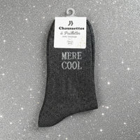Chaussettes paillettes Choyette Mère cool – coloris Noir, taille unique 36/42