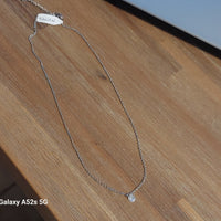Collier Tulcan chaînette fine argentée – vue d'ensemble, longueur 40 cm + rallonge 3,5 cm