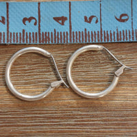 Créoles CARACOL - Boucles d'Oreilles Argent 925 Fines XS 1,6 cm