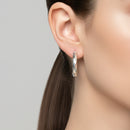 Créoles Kukulcan Argent 925 - Boucles d'Oreilles Torsadées Cabossées 2,1cm