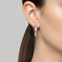 Créoles Kukulcan Argent 925 - Boucles d'Oreilles Torsadées Cabossées 2,1cm