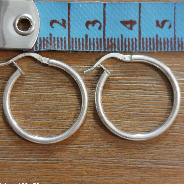 Créoles Cahal Argent 925 - Boucles d'Oreilles Fines Femme
