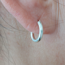 Créoles Pushkar en argent 925 - Boucles d'oreilles rondes élégantes pour femme