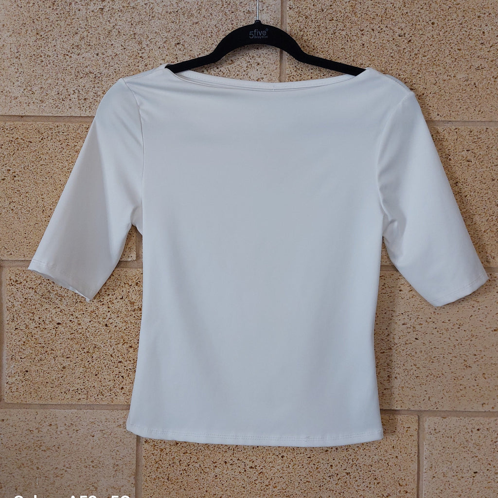 Crop Top Loko – Sport & Casual Col Bateau