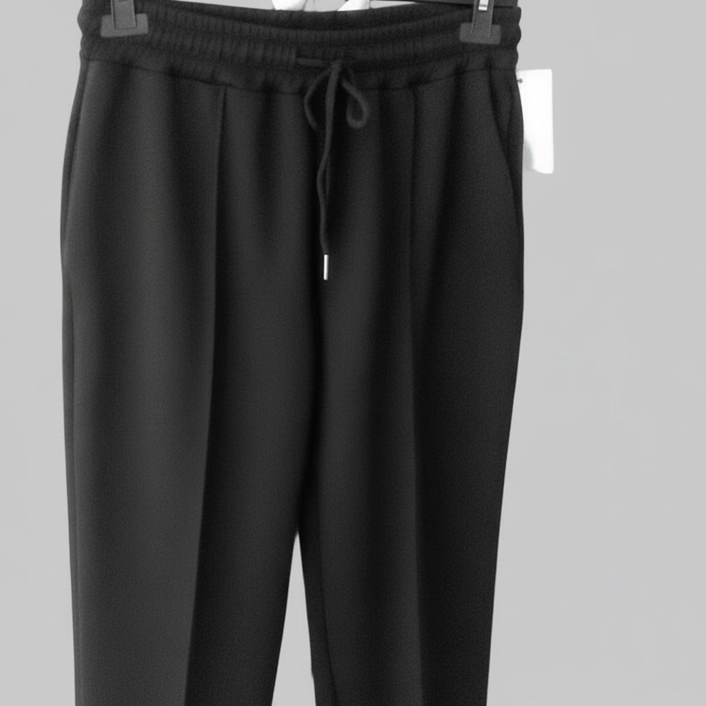 Pantalon Femme Elias Taille Haute - Coupe Droite Élastique Chic