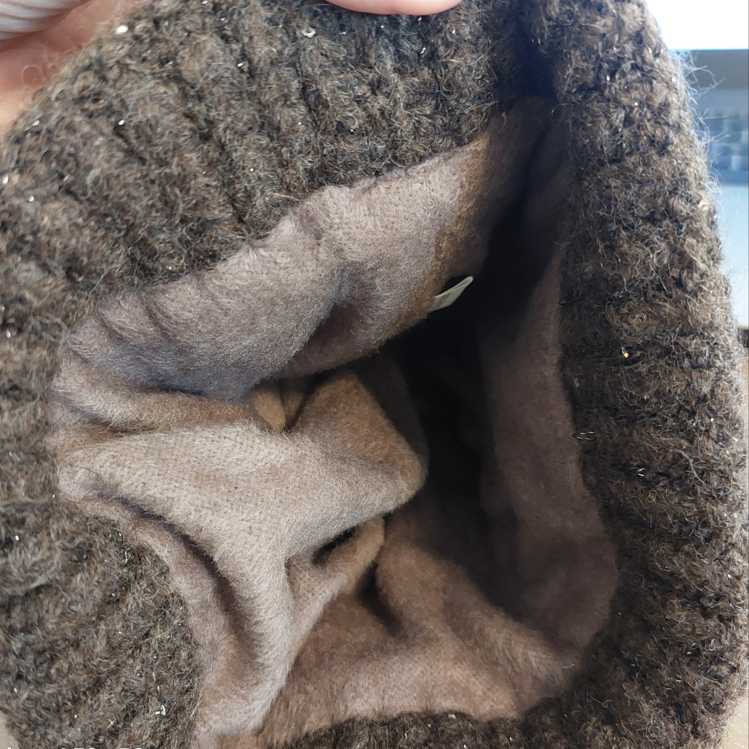 Détail doublure polaire intérieure bonnet Zermatt - chaleur maximale et douceur exceptionnelle
