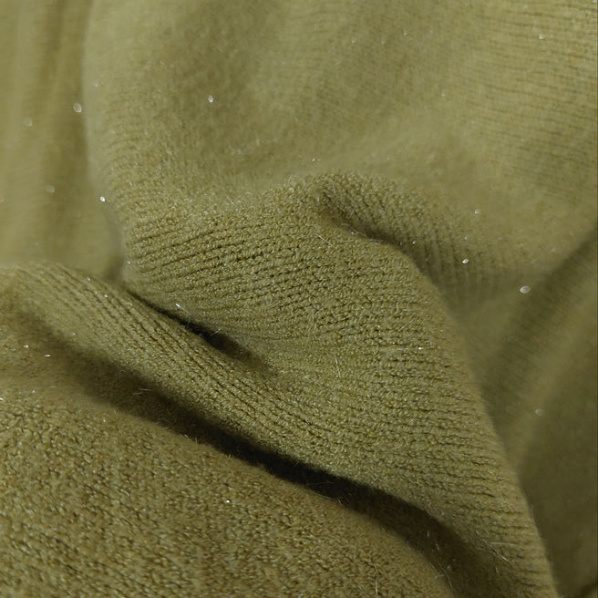 Pull Karl Col Cheminée Lurex Doré - Maille Stretch Viscose Femme