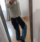 Détail robe nuisette Natalia - finition dentelle délicate pan asymétrique