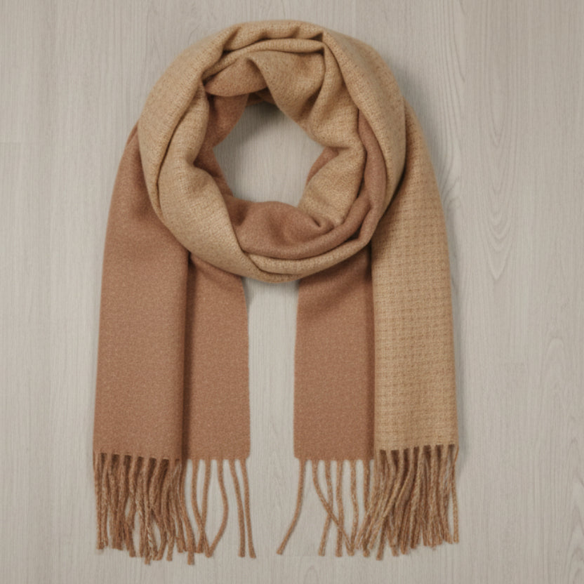 Écharpe Sazes - Écharpe Femme Bicolore Douce et Chaude Réversible