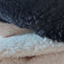 Détail écharpe tube Vars - polaire douce viscose laine texture chaude