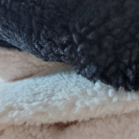 Détail écharpe tube Vars - polaire douce viscose laine texture chaude