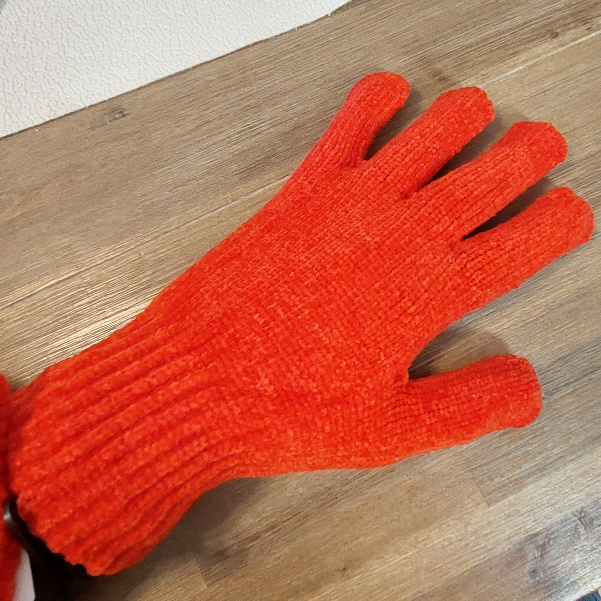 Gants Femme Tignes Chenille Magic - Extensibles Doux Chauds Hiver